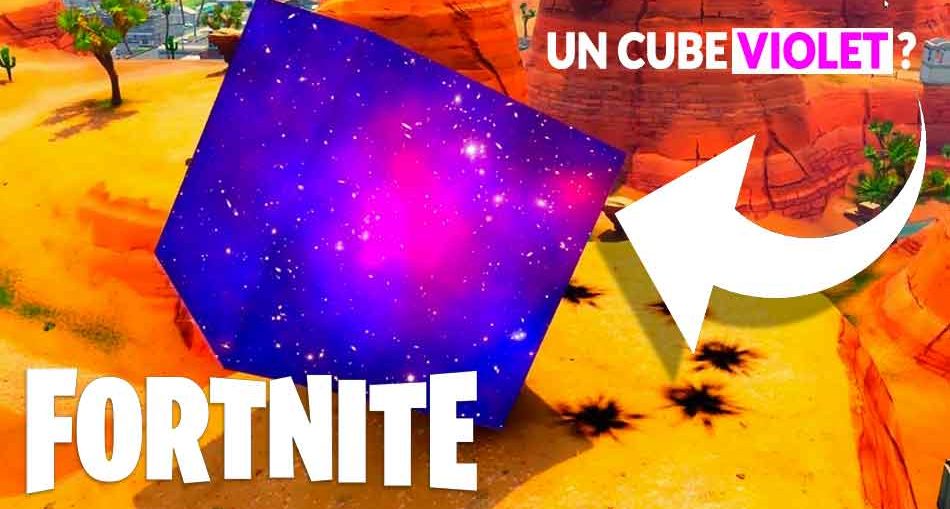 fortnite tout ce qu il faut savoir sur l etrange cube violet qui se deplace - cube mouvement fortnite